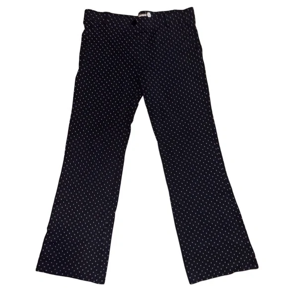 Betabrand Navy Blue Geometric Print Classic Bootcut Yoga Dress Pants | Size XL - Picture 4 of 7